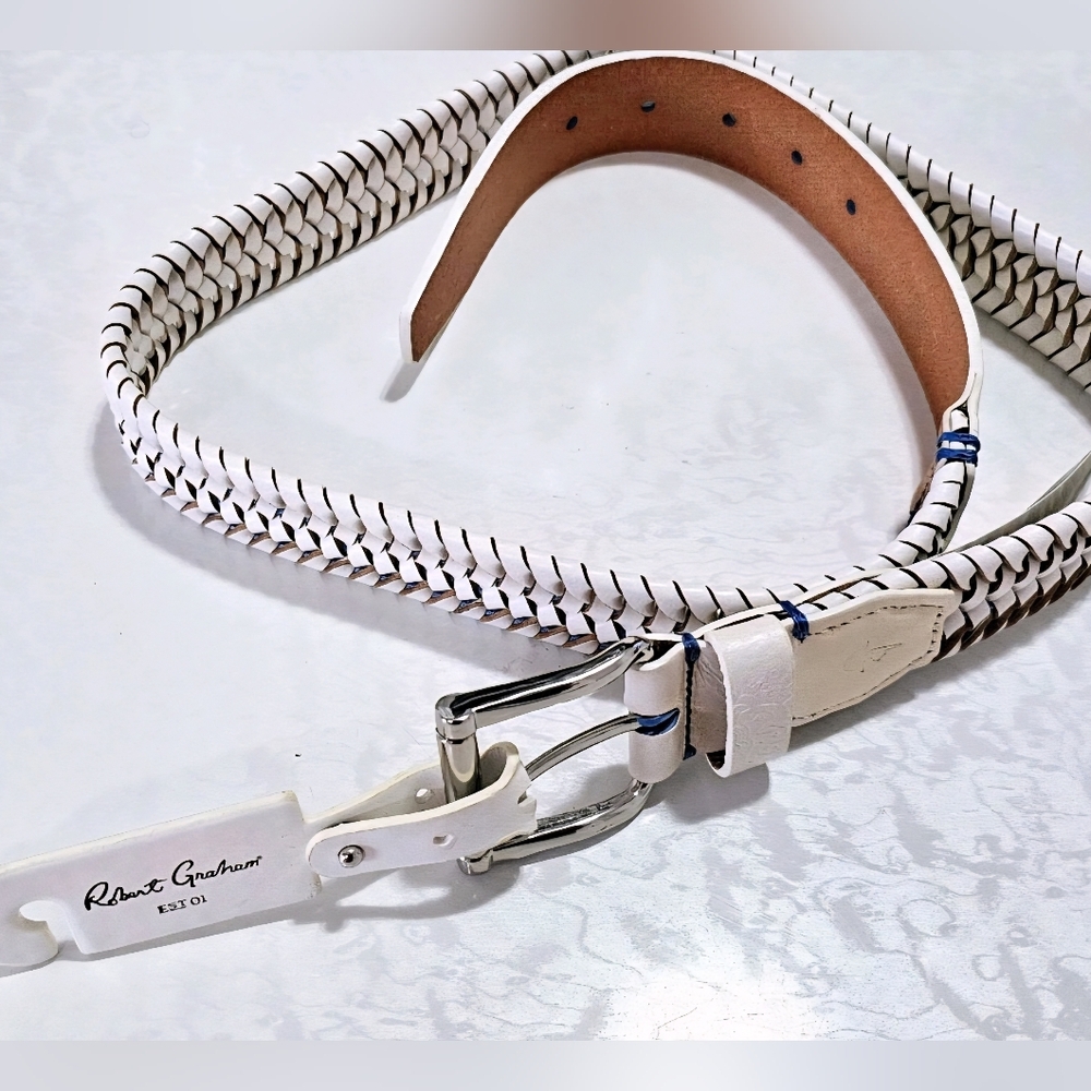 ROBERT GRAHAM BELT SIZE 38 NEW WITH TAGS GENUINE LEATHER. - Picture 12 of 12